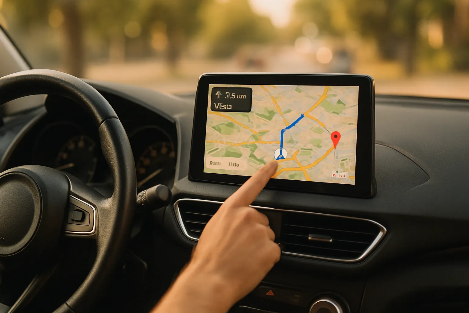 car navigation system with google maps